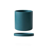 POTERIE – Moderne bloempot van keramiek met schotel