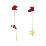 SPARKDROP – Charmante kerstman kwast oorbellen voor een feestelijke feeststijl