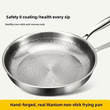 COOKVION – Titanen gehammert anti-aanbak koekenpan voor inductiekookplaten en moderne keukens