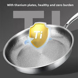 COOKVION – Titanen gehammert anti-aanbak koekenpan voor inductiekookplaten en moderne keukens
