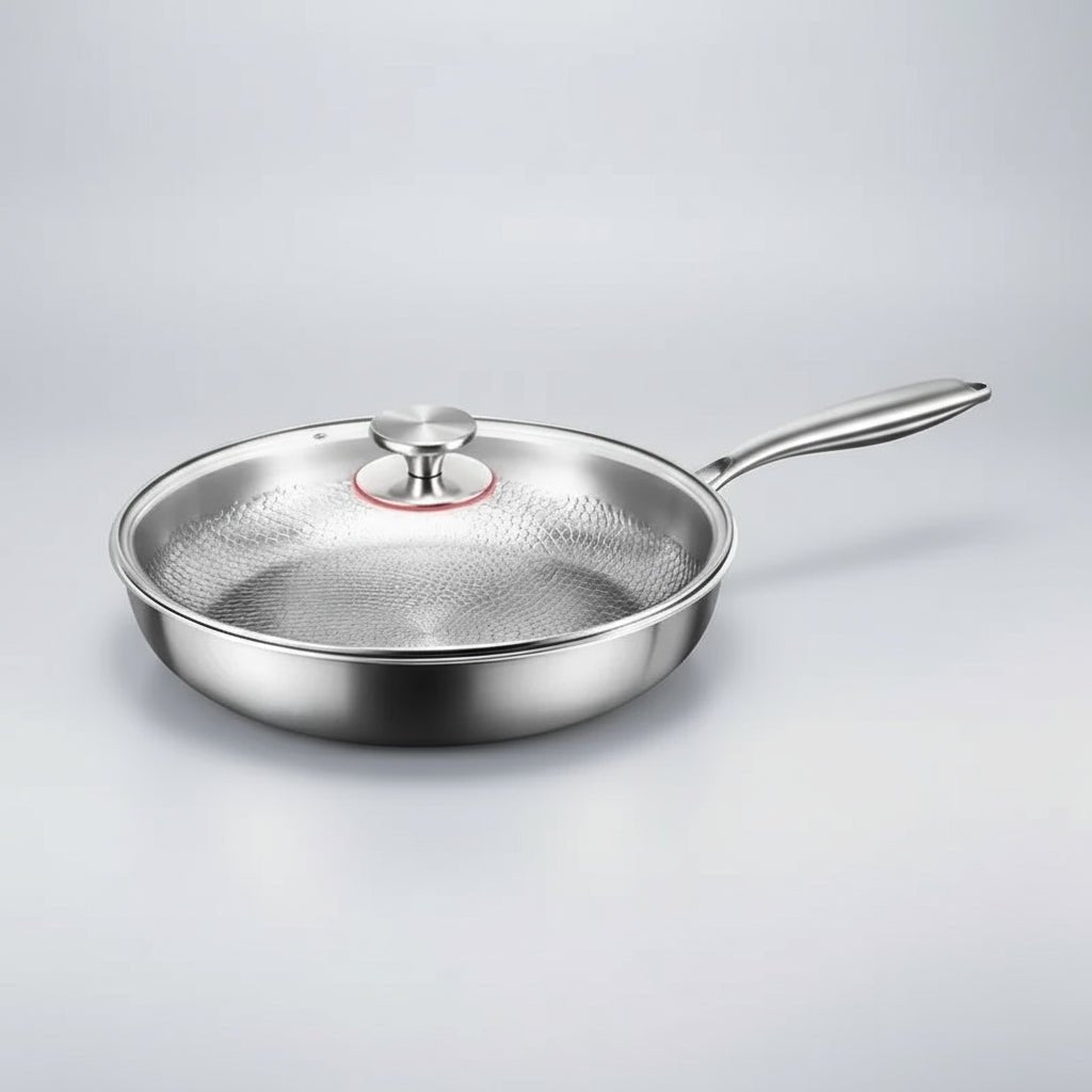 COOKVION – Titanen gehammert anti-aanbak koekenpan voor inductiekookplaten en moderne keukens