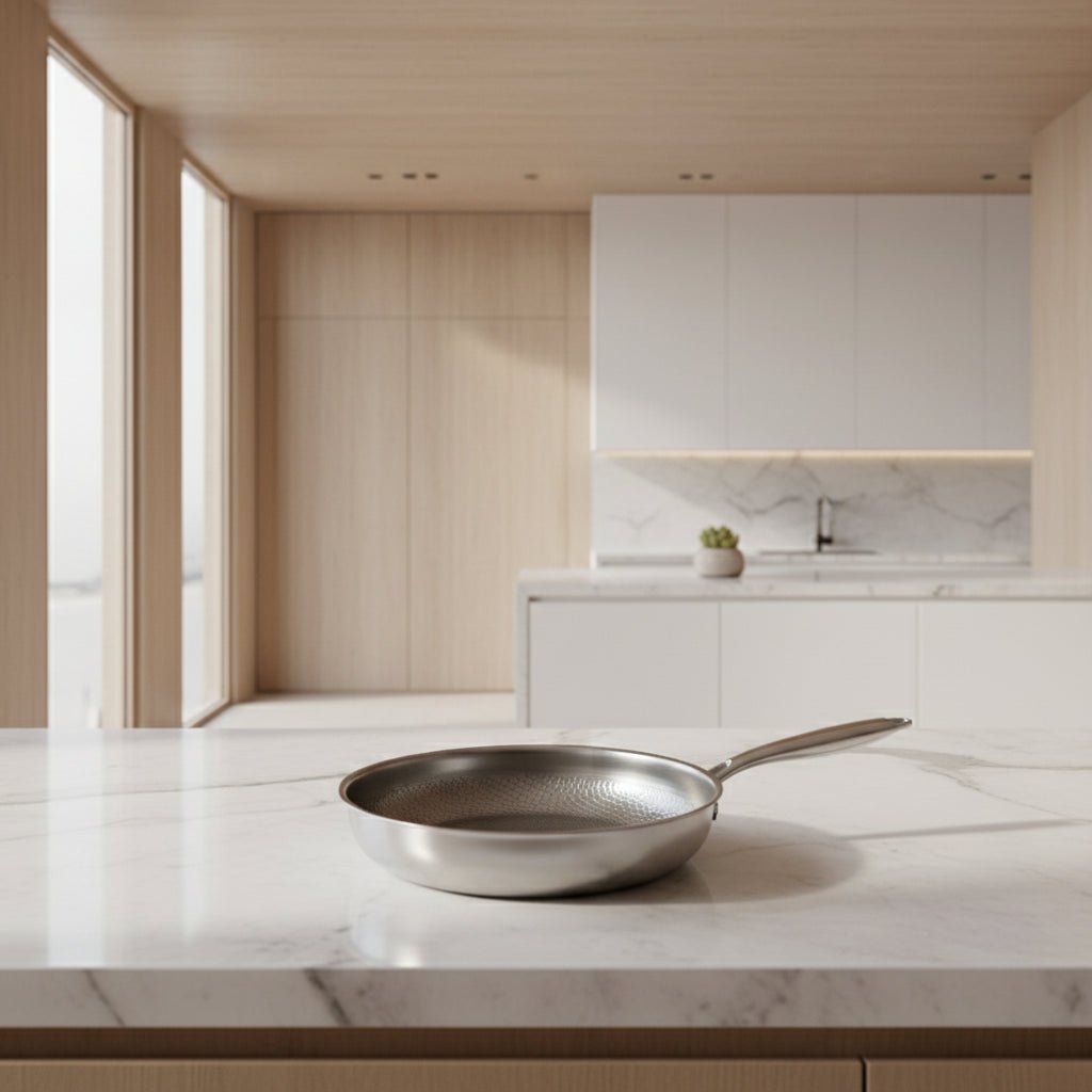 COOKVION – Titanen gehammert anti-aanbak koekenpan voor inductiekookplaten en moderne keukens