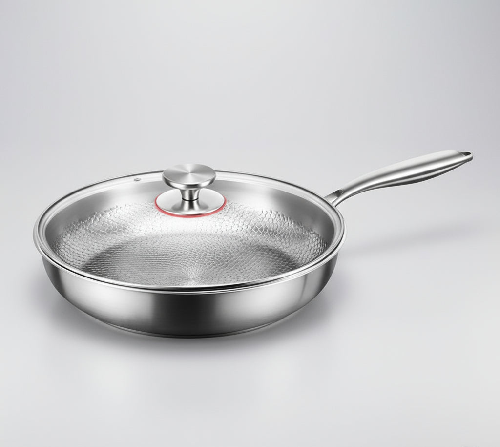 COOKVION – Titanen gehammert anti-aanbak koekenpan voor inductiekookplaten en moderne keukens