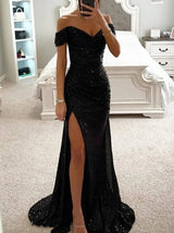 Elegante Strapless Avondjurk Met Pailletten Voor Vrouwen