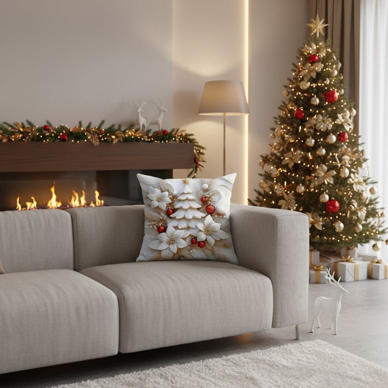 TWINKCUSH – Set van 4 kerstvelours kussenhoezen met unieke feestelijke ontwerpen