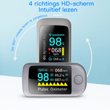 VitalCheck Draagbare Pulsoxymeter | Nauwkeurig, pijnloos en eenvoudig te bedienen