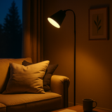 Scandinavische Vloerlamp | Minimalistisch Licht met Hout & Metaal