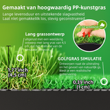Grote Golf Putting Mat 152×305 cm | Indoor/Outdoor Golfmat | 3 Holes met Vlaggen & Cups voor Oefening