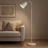 Scandinavische Vloerlamp | Minimalistisch Licht met Hout & Metaal