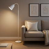 Scandinavische Vloerlamp | Minimalistisch Licht met Hout & Metaal
