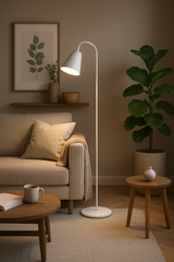 Scandinavische Vloerlamp | Minimalistisch Licht met Hout & Metaal