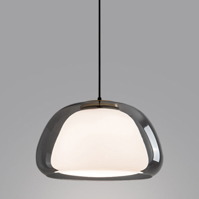 Moderne Jelly Hanglamp – Elegante Witte Glazen Kap met Verstelbare Daling