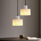Scandinavische Witte Marmeren Hanglamp – Minimalistische Elegantie voor Moderne Interieurs