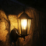 Retro Glazen Buitenwandlamp – Vintage Charme met Moderne Duurzaamheid