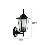 Retro Glazen Buitenwandlamp – Vintage Charme met Moderne Duurzaamheid