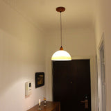 Retro Amber Glazen Boerderij Hanglamp – Vintage Charme met Rustieke Elegant