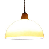 Retro Amber Glazen Boerderij Hanglamp – Vintage Charme met Rustieke Elegant