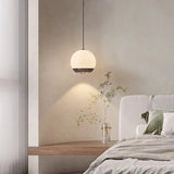 Noordse Alabaster Globe Hanglamp – Elegante Marmeren Hanglamp