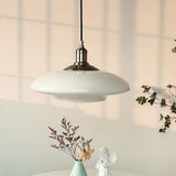 Moderne Witte Glazen Hanglamp – Minimalistische Elegantie voor Elke Ruimte