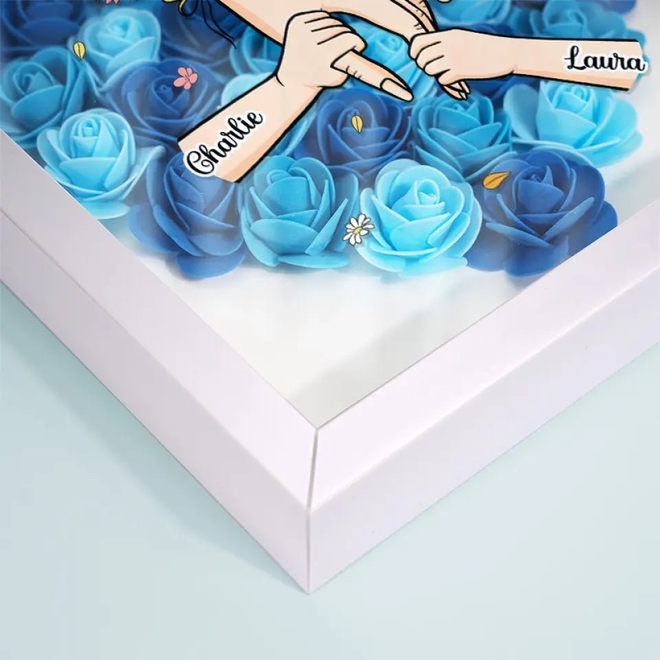 FloraFrame | Voeg jullie namen en een liefdevolle boodschap toe om het net zo speciaal te maken als jullie band met mama