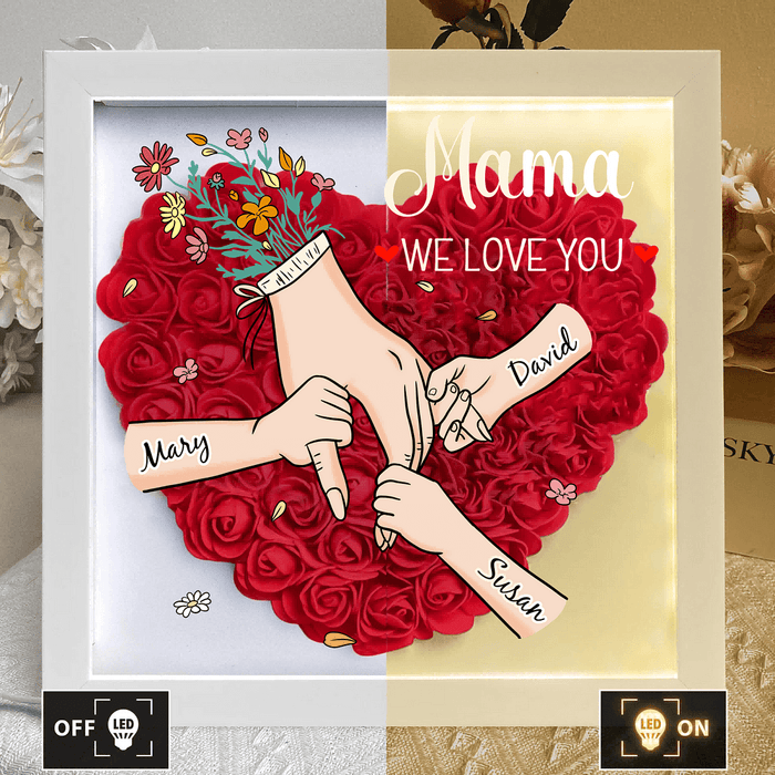 FloraFrame | Voeg jullie namen en een liefdevolle boodschap toe om het net zo speciaal te maken als jullie band met mama