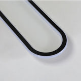 Minimalistisch Elliptische LED Plafondlamp Metaal/Acryl Zwart/Goud/Roségoud
