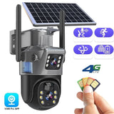 DualGuard Solar 4K – Draadloze bewakingscamera met zonnepaneel & 360° app-bediening