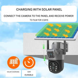 DualGuard Solar 4K – Draadloze bewakingscamera met zonnepaneel & 360° app-bediening