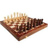 MASTERFOLD – Premium Schaakset van Hout met Duurzame Massief Houten Figuren