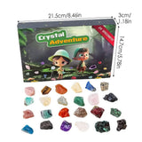 GemQuest Advent Kalender 2025 – 24 Natuurlijke Kristallen voor Ontdekking & Vreugde