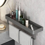 AquaShelf – Elegante Wandplank voor de Badkamer met Handdoekhouder & Boorvrije Montage