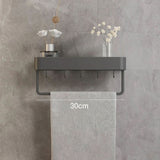 AquaShelf – Elegante Wandplank voor de Badkamer met Handdoekhouder & Boorvrije Montage
