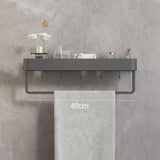 AquaShelf – Elegante Wandplank voor de Badkamer met Handdoekhouder & Boorvrije Montage