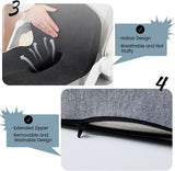 ERGOCOMFORT PAD – Premium Geheugenschuim Kussen voor Houding & Comfort