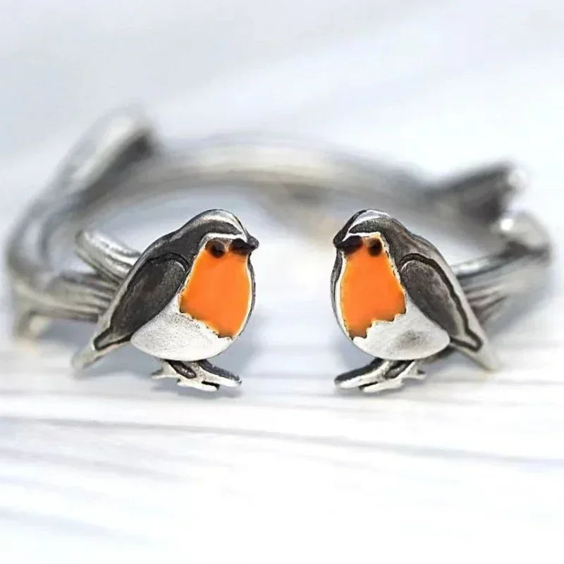 LuckFeather | Handgemaakte glas-in-lood oorbellen voor de lente