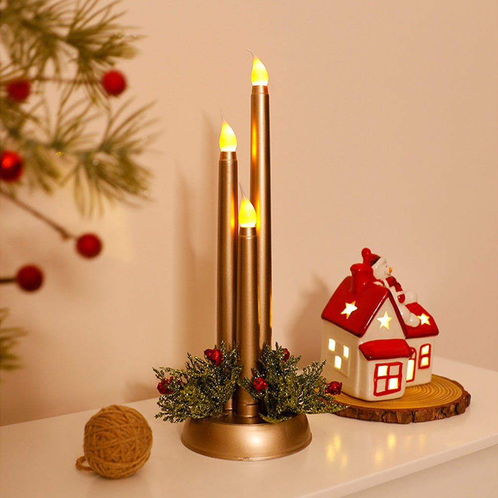CANDLEX – Vlamloze LED Kerstkaarsen met Realistisch Flikkeren