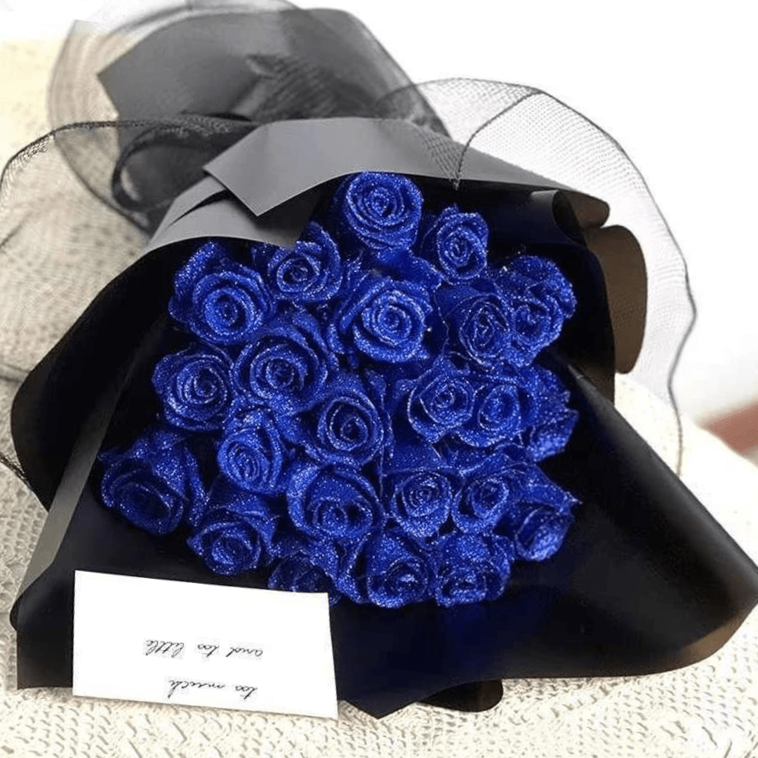 AMORÉVIA EVERBLOOM – Kunstmatige Glitterroos voor Romantiek & Woondecoratie