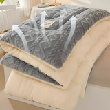 Fluff Fusion Dekbed - Dikke dubbelzijdige dekbed met vulling - Geometrisch pluche dekbed - Machinewasbaar
