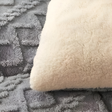 Fluff Fusion Dekbed - Dikke dubbelzijdige dekbed met vulling - Geometrisch pluche dekbed - Machinewasbaar