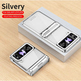 Transparante galvanische Phantomscharnier-telefoonhoes voor Samsung Galaxy Z Flip 5 4