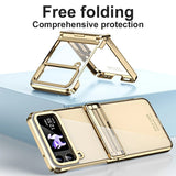 Transparante galvanische Phantomscharnier-telefoonhoes voor Samsung Galaxy Z Flip 5 4