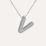 Diamanten Ketting met Letter
