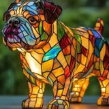 SCHIMMER-STATUE – Artistieke LED-nachtlamp met hondenrasmotief