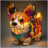 SCHIMMER-STATUE – Artistieke LED-nachtlamp met hondenrasmotief