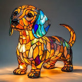 SCHIMMER-STATUE – Artistieke LED-nachtlamp met hondenrasmotief