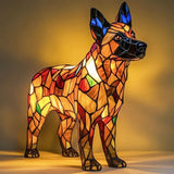 SCHIMMER-STATUE – Artistieke LED-nachtlamp met hondenrasmotief