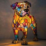 SCHIMMER-STATUE – Artistieke LED-nachtlamp met hondenrasmotief