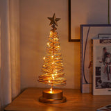 SPIRABRIGHT – LED Kerstboom met Spiraldesign en Steraccent (33 cm)