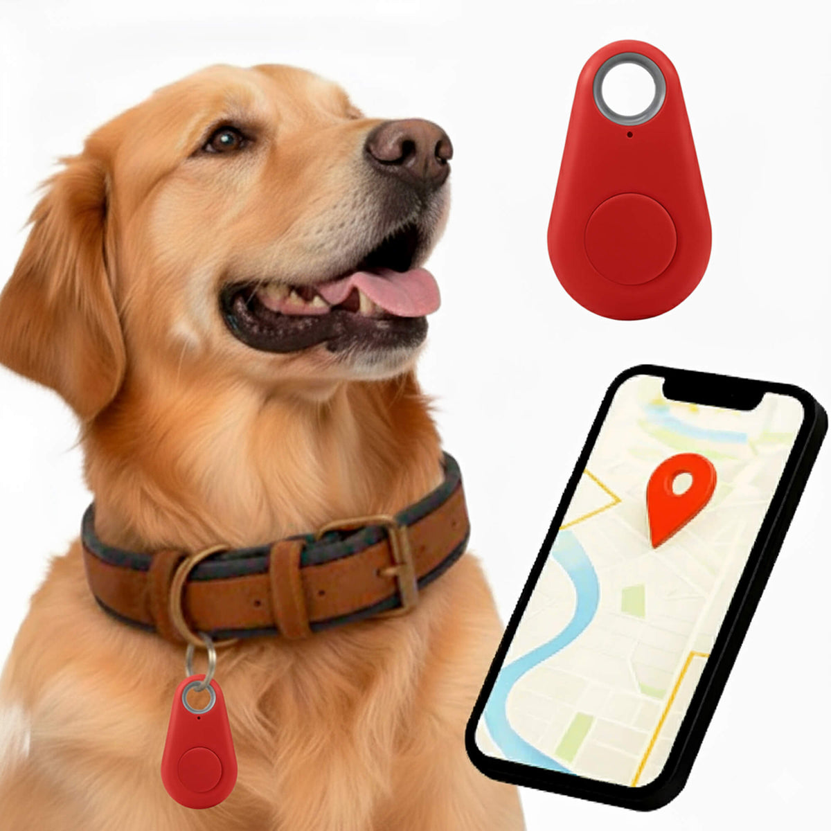 Kirra GPS Waterdichte Houndtracker Met Live Locatie-updates