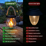 Lumora - Solar-lamp met realistische vlammenoptiek